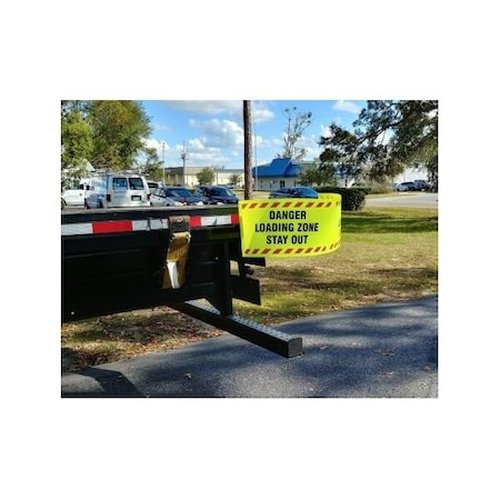 Accuform TRAILER WARNING FLAG MESSAGE CAUTION  TWF102 TWF102